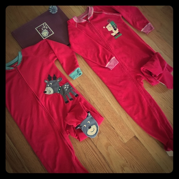 Carter's Other - Carters 3T Bundle of 2 Christmas Footsie Pajamas